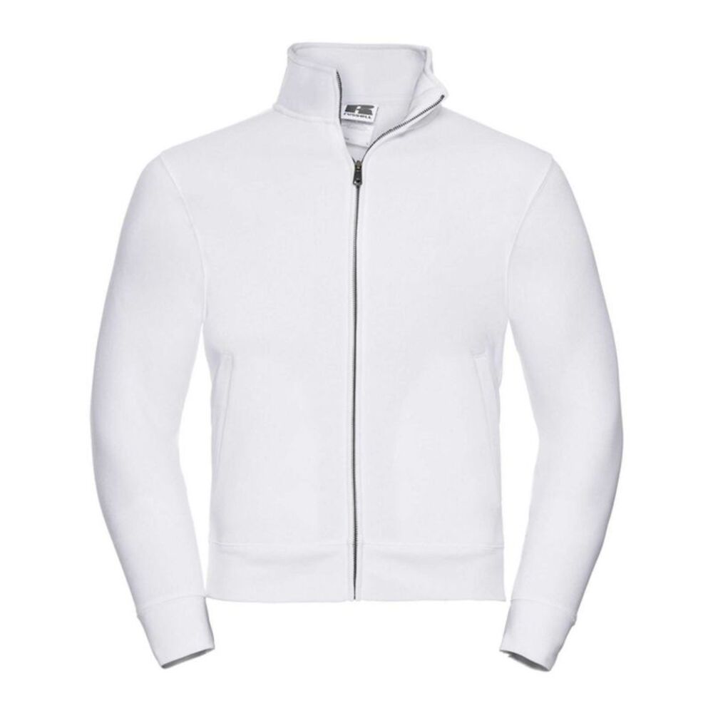 Russell Mens Authentic Sweat Jacket / White